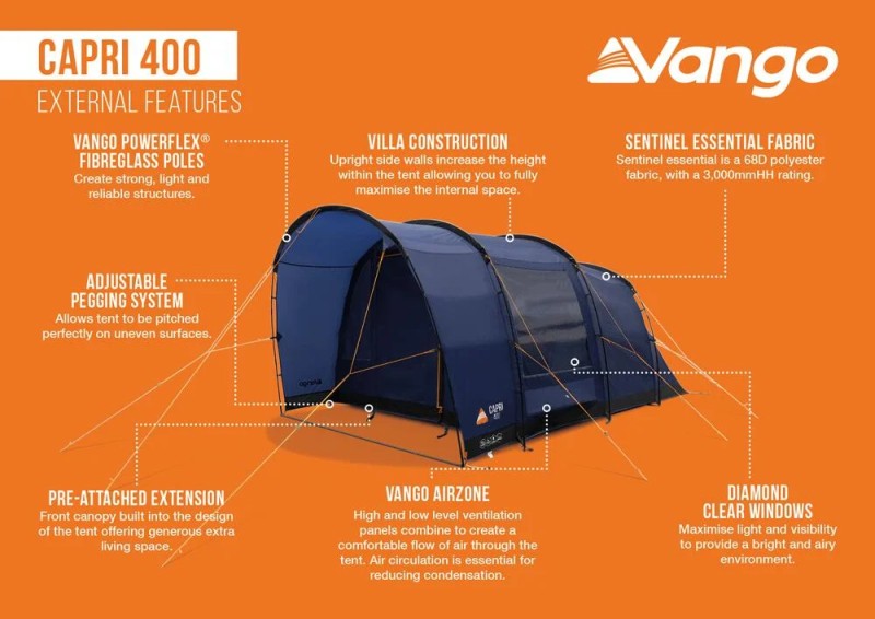 Vango Capri 400 Poled
