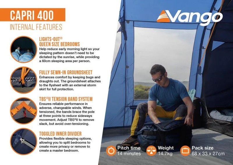 Vango Capri 400 Poled