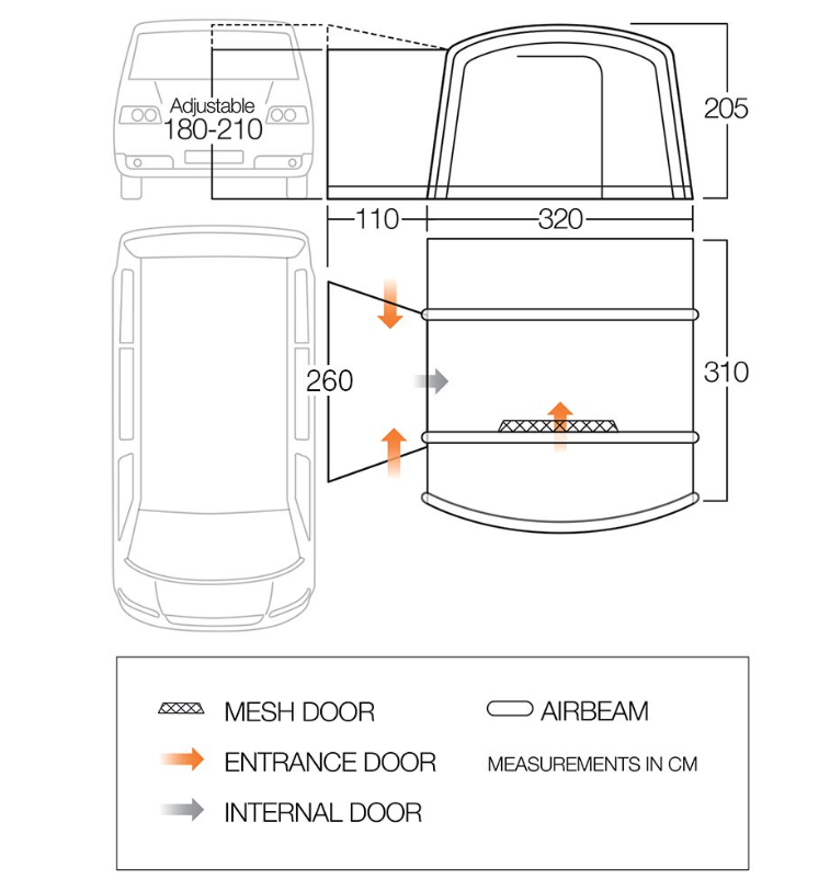 Cove Air TC Driveaway Awning